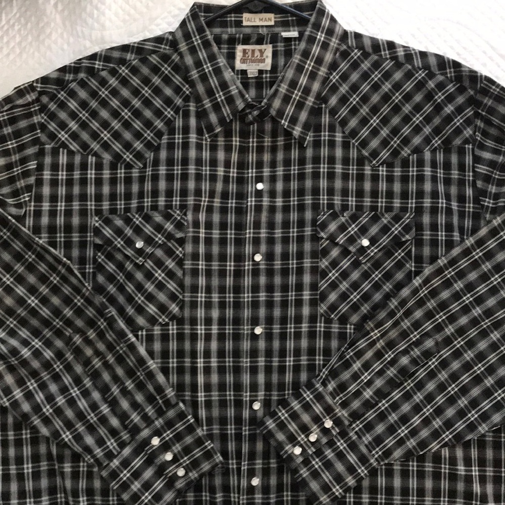 Western style, LS, pearl snap dress shirt